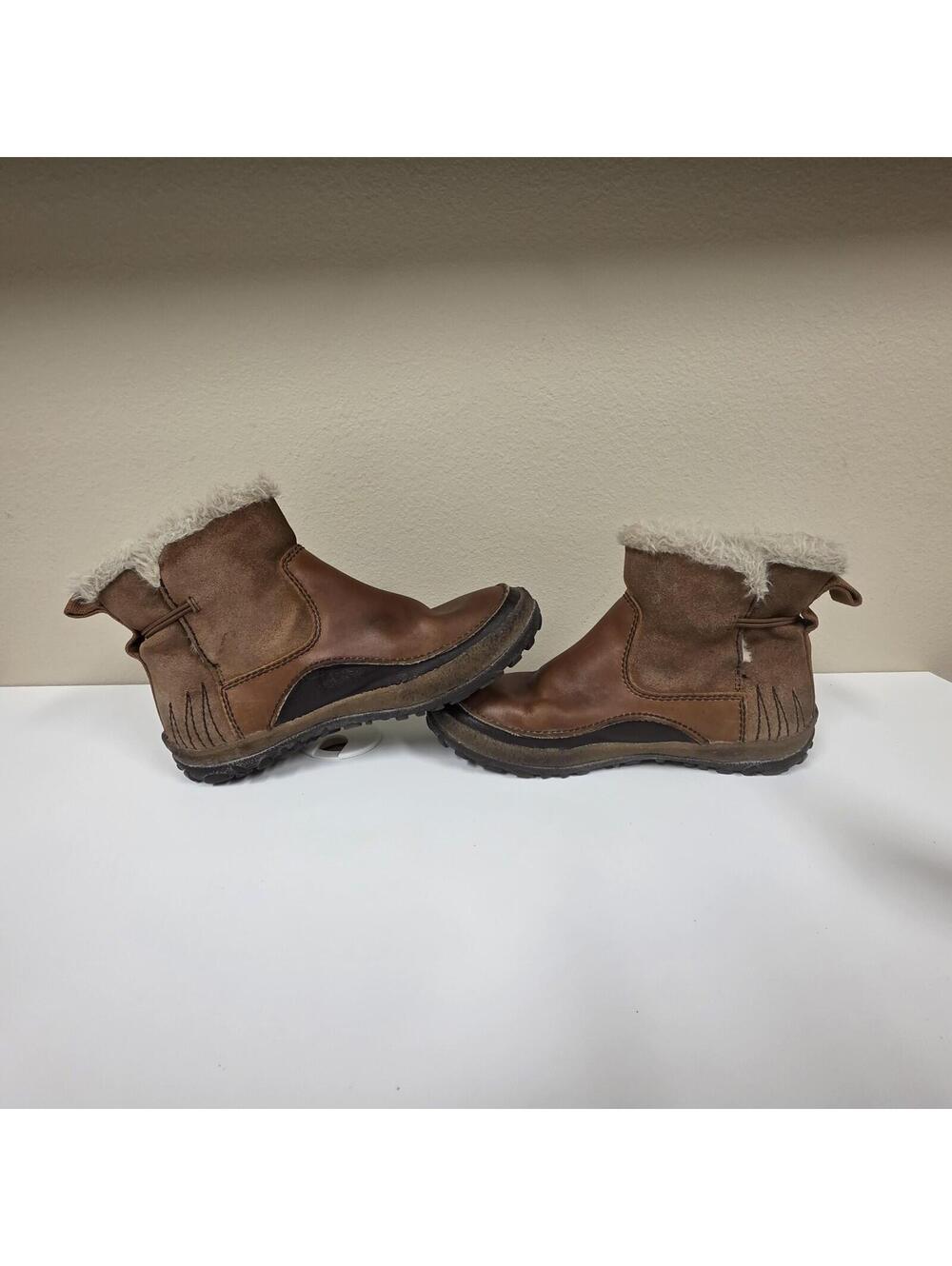 Merrell Snow Boots Women's Size 7.5 Tremblant J45932 Brown Leather Pull-On